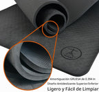 Esterilla de yoga extra grande XL, ancha y larga, extra gruesa