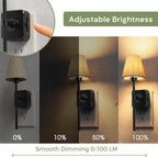 L LOHAS LED Las luces nocturnas se enchufan a la pared, cubierta de tela