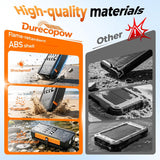 Cargador solar de 20000 mAh, cargador portátil integrado con 4 cabl...
