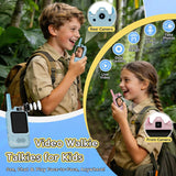 Walkie Talkies de video para niños doble cámara paquete de