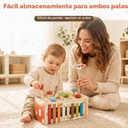 Lehoo Castle Juguete Montessori con xilófono para niños pequeños de 1 a 2