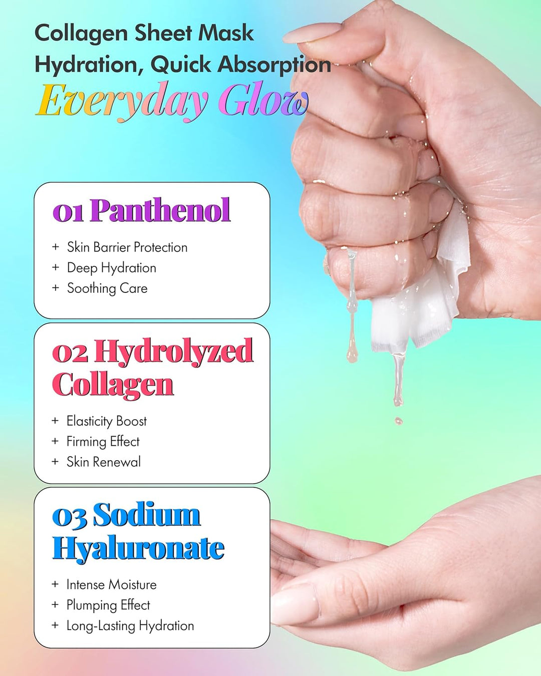 DERMAL Paquete combinado de 39 mascarillas faciales fabricadas en C...