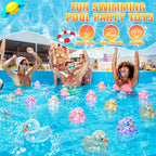 Lunmon 24 patos de goma de verano a granel chirriantes flotantes de baño