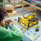 Kits de Construcción de Robots, Juguetes STEM 5-en-1 para Niños de 8-14 años, Excavadora de Control Remoto y APP para Niños, Juegos de Construcción, Conjuntos de Erector Programables, Kits