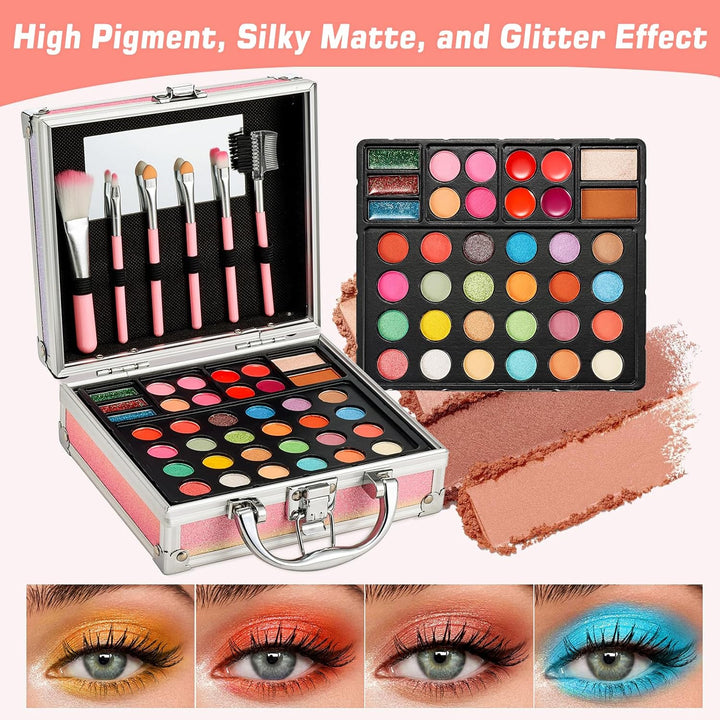 Anpro Kit de maquillaje todo en uno para niñas de 10 a 12 años con...