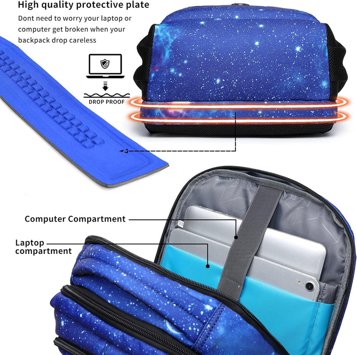 DUSLANG Mochila de viaje para laptop de 17 pulgadas, resistente al...