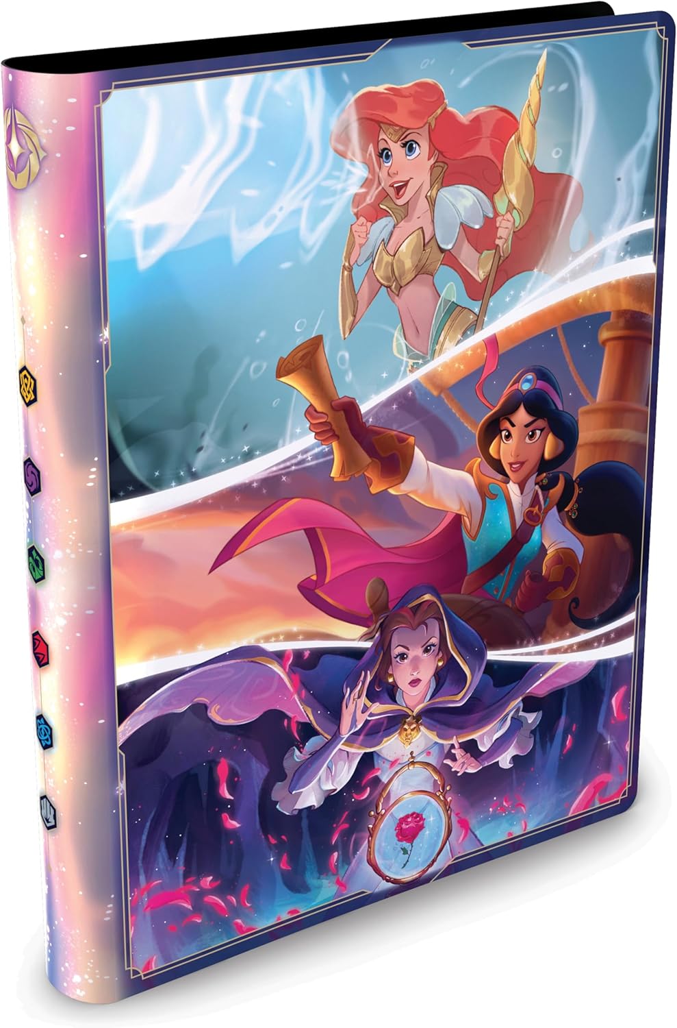 Ravensburger Disney Lorcana - Cartera de tarjetas de princesa TCG | Capacidad para hasta 252 tarjetas | Almacenamiento premium | Protección elegante | Ideal para coleccionistas y jugadores | A partir de 8 años