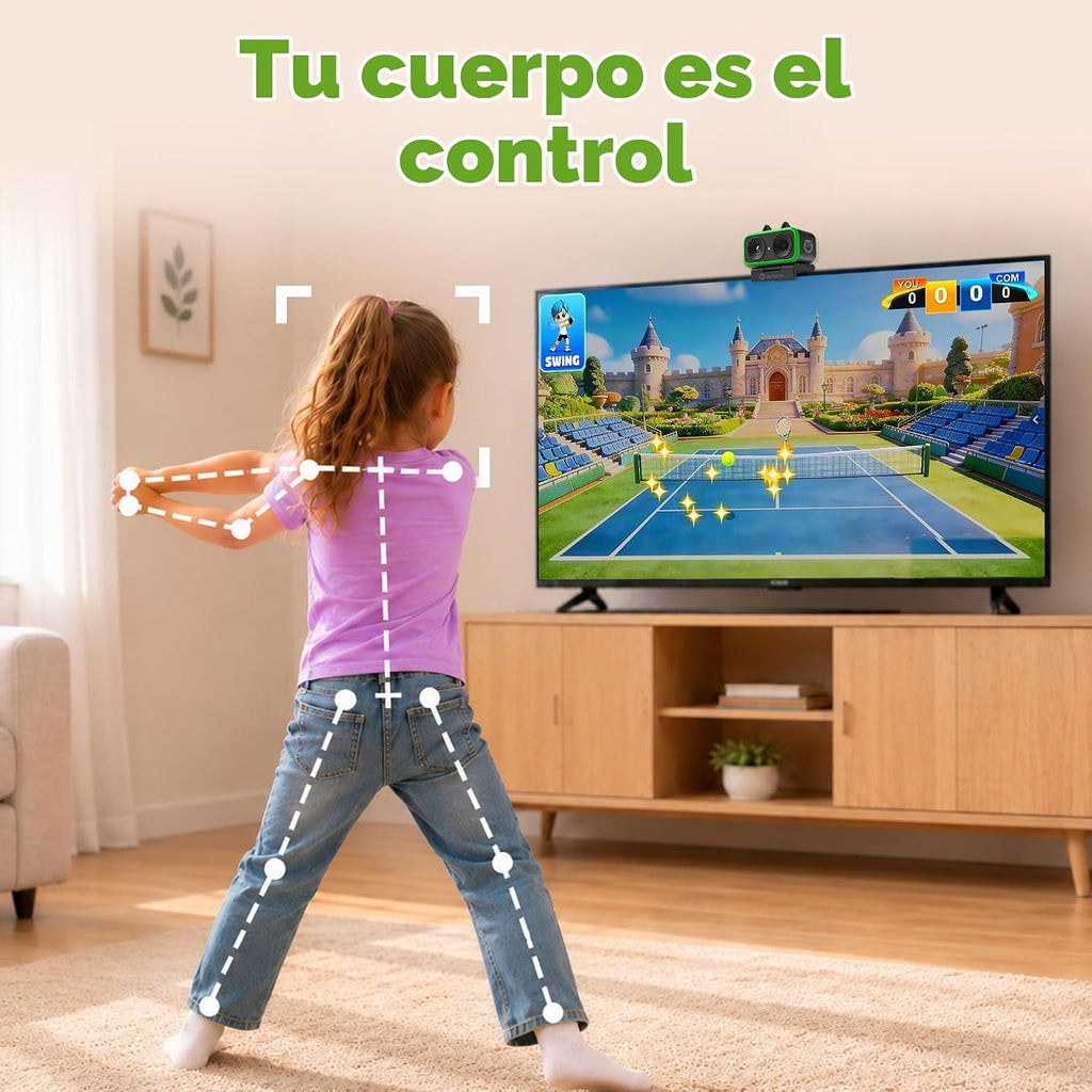 Consola de videojuegos de movimiento, sistema de juego activo para