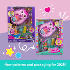 Polly Pocket 2 en 1 erizo para mamá y bebé portátil compacto