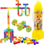 PicassoTiles 76 piezas STEM de construcción de tubos entrelazados