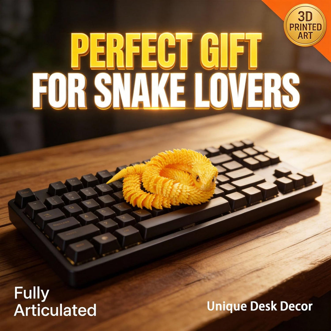 Juguetes de serpiente impresos en 3D de 24 pulgadas, animal flexibl...