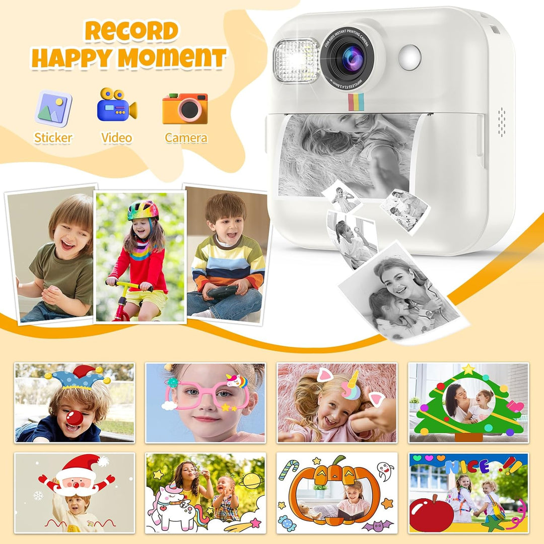 Cámara digital para niños con impresión instantánea, regalo de cump...