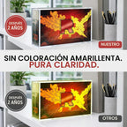Vitrina acrílica para Team Rocket's Moltres ex Ultra-Premium Collection UPC con tapa magnética de 8 + 0.197 in, acrílico con imanes de 0.197 x 0.118 in, compatible con Moltres UPC (funda
