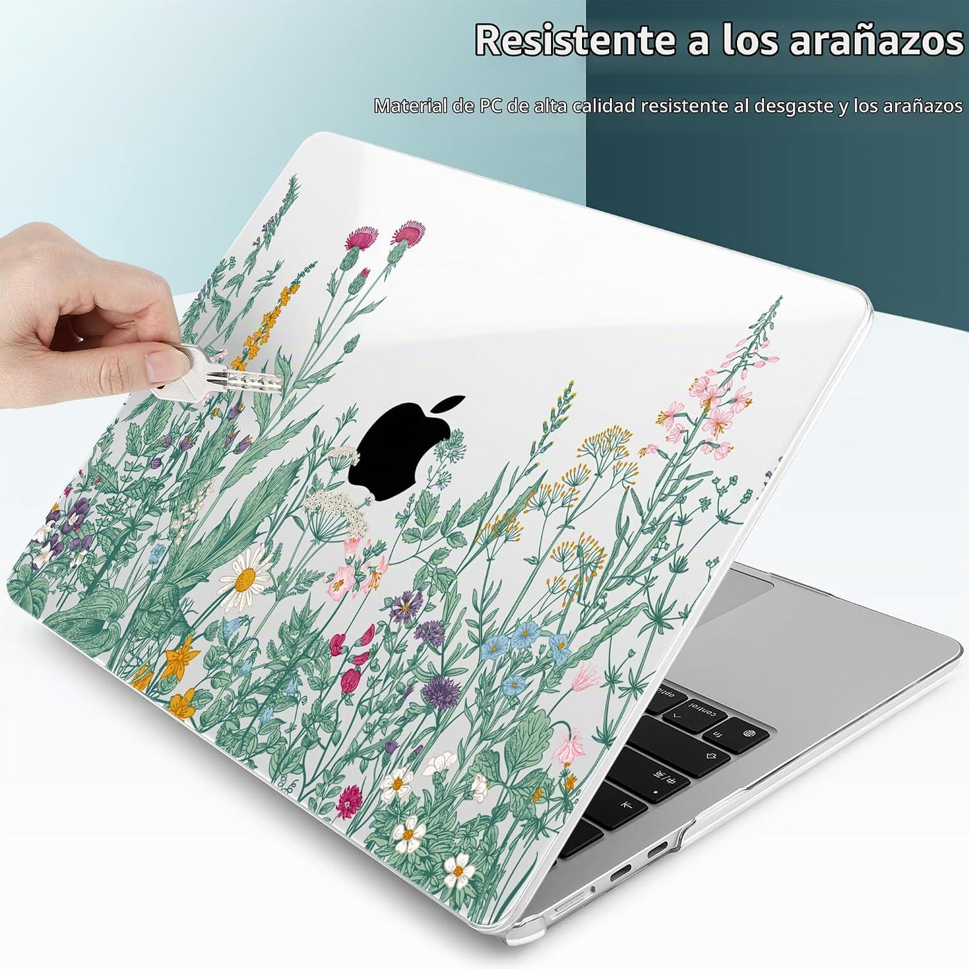 TWOLSKOO Funda para MacBook Air M4 de 13.6 pulgadas Versión 2025-20...