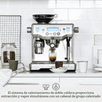 Breville Máquina Espresso Oracle, BES980XL de plata