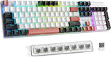 Redragon Teclado mecánico inalámbrico para juegos, triple modo BT\/...