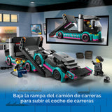 LEGO City Race Car and Car Carrier Truck Toy Playset