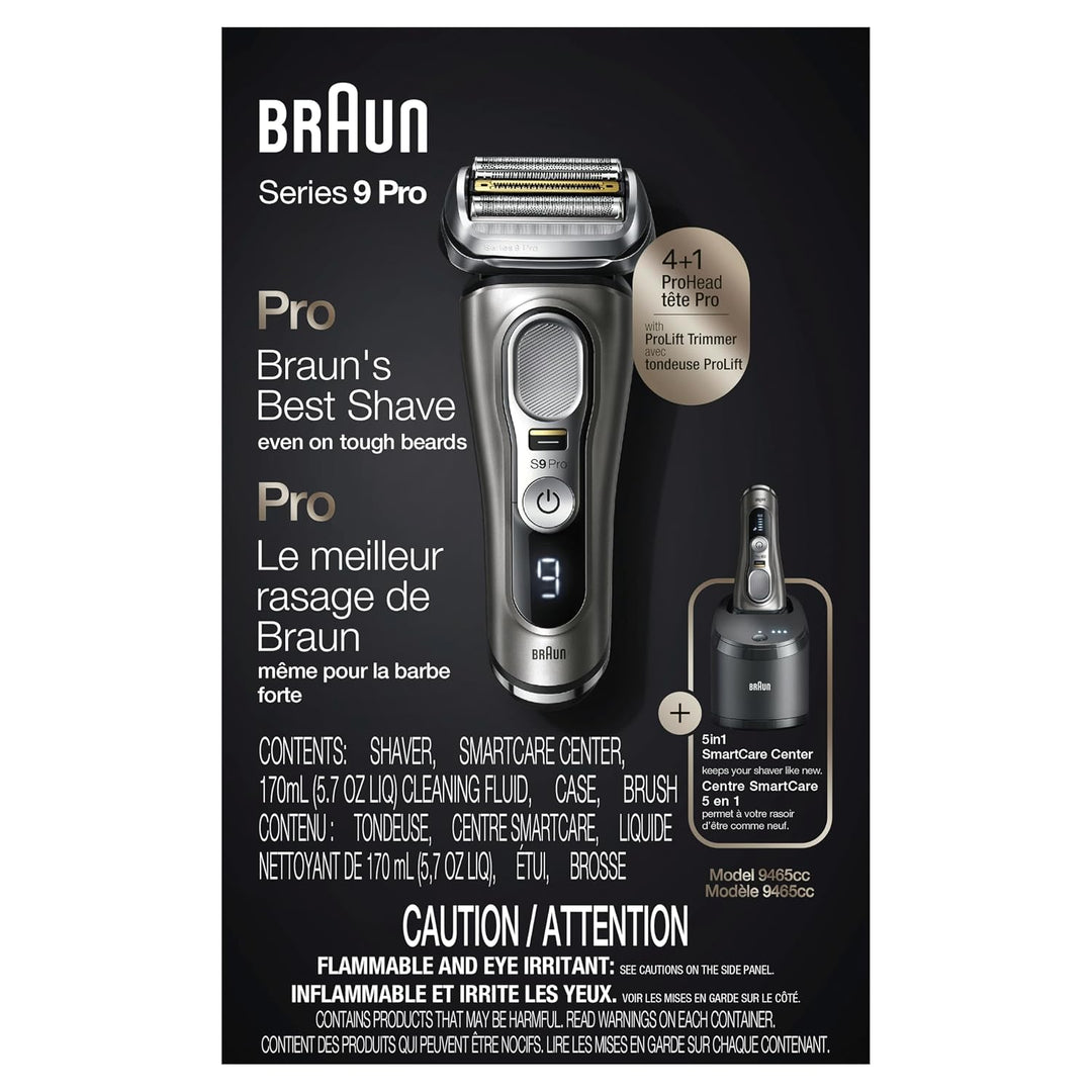Braun Maquinilla de afeitar eléctrica para hombres, Series 9 Pro 94...