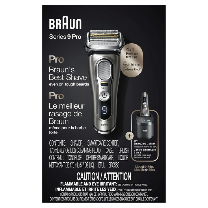 Braun Maquinilla de afeitar eléctrica para hombres, Series 9 Pro 94...