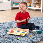 melissa & doug rompecabezas de combinar ropa de madera familia de osos, Versión estándar, Multicolor
