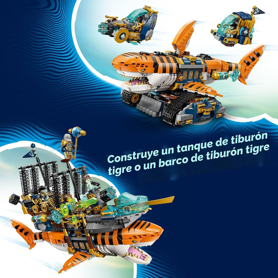 LEGO DREAMZzz - Juguete de construcción de tanque de tiburón tigre...