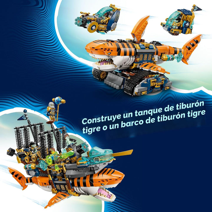 LEGO DREAMZzz - Juguete de construcción de tanque de tiburón tigre...