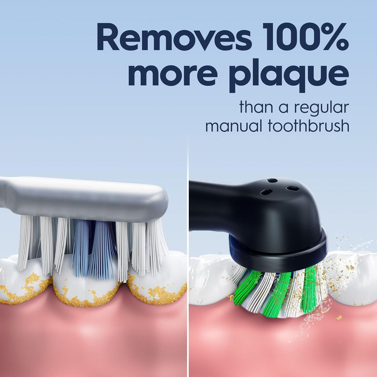 Oral-B Cepillo de dientes eléctrico recargable Pro 1000, color negro