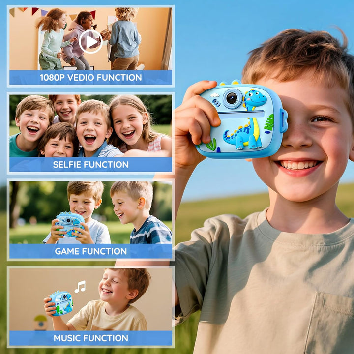 YOZISS Cámara de impresión instantánea para niños, cámara digital p...