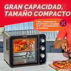 Instant Pot No requiere precalentamiento* Horno tostador con freidora de aire de 4 rebanadas con tecnología InstantHeat, 7 en 1, freír al aire, hornear, tostar, asar, asar, calentar y hacer pizza