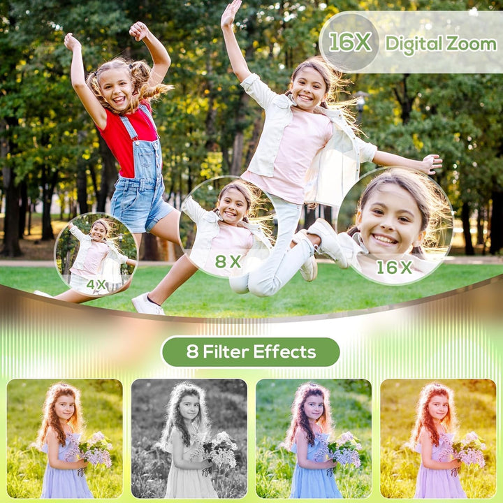 HILDCROA - Cámara digital para niños, cámaras digitales HILDCROA de...