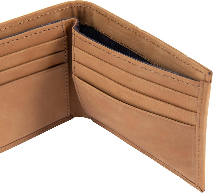 Carhartt Carteras de Cuero de Grano Completo para Hombre, Bloqueo R...