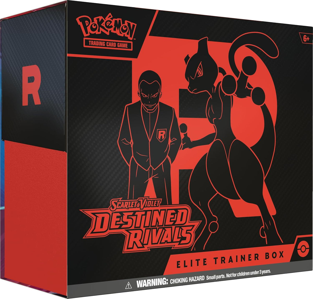 Pokemon TCG: Scarlet & Violet - Caja de Entrenador Élite Destined Rivals - 9 Paquetes, Accesorios, Promo