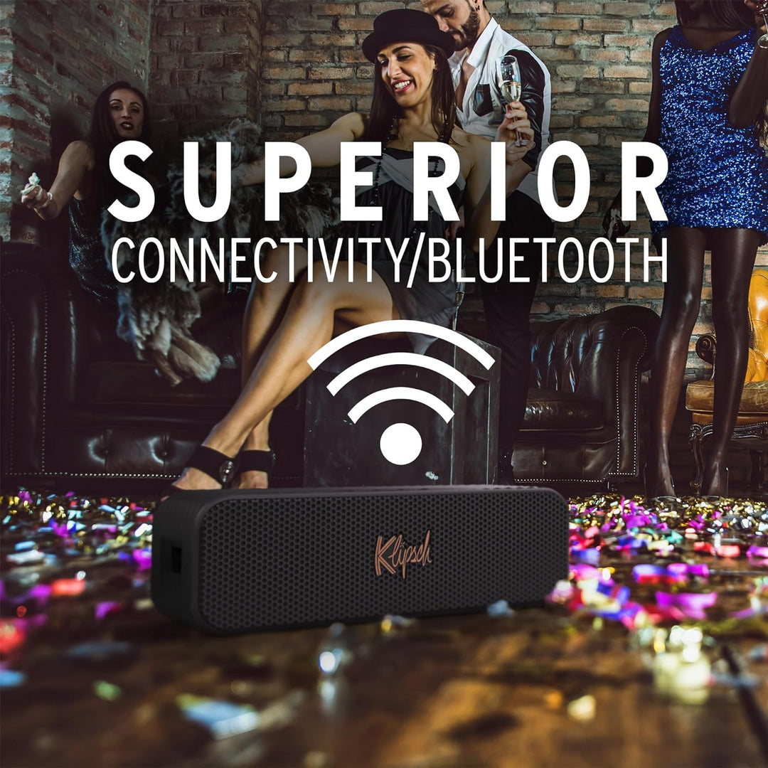 El altavoz Bluetooth portátil Klipsch Detroit con tweeters duales d...