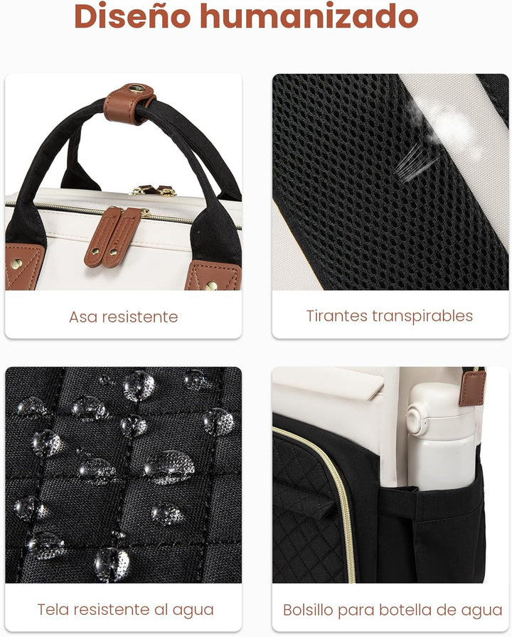 LOVEVOOK - Mochila para laptop de mujer, 15.6'' impermeable...