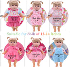 12 Piezas Ropa para Muñeca de 12 Pulgadas, Vestido de Princesa para Regalo de Niña