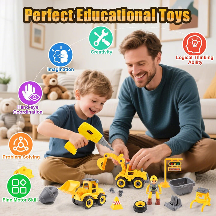 LUDILO Juguetes para niños pequeños de 3 a 5 años: Mini ensamblaje...