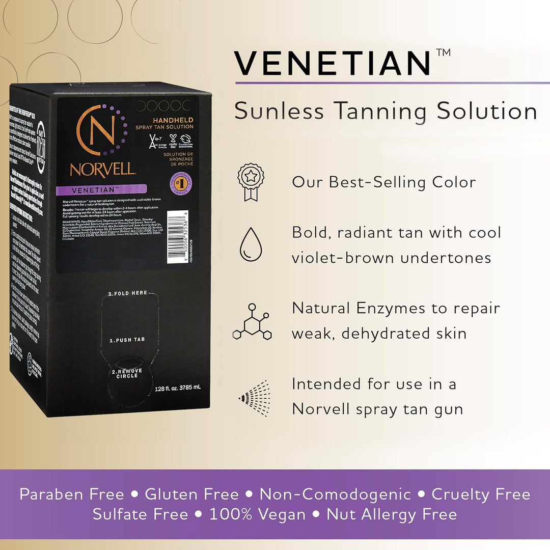 Norvell Solución Premium de Bronceado en Spray Venetian Galón 128 f...