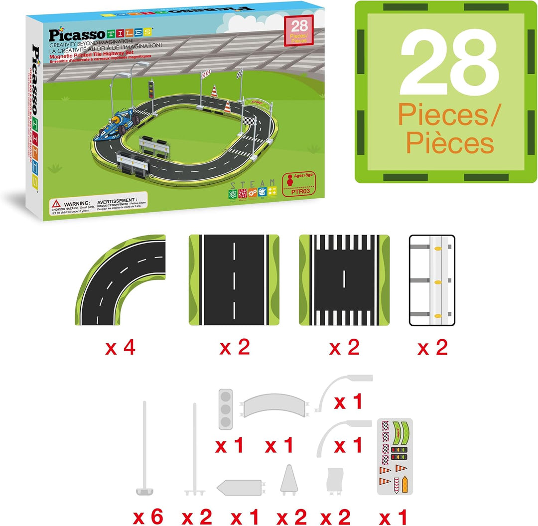 PicassoTiles Juego de juguetes de construcción de bloques de constr...