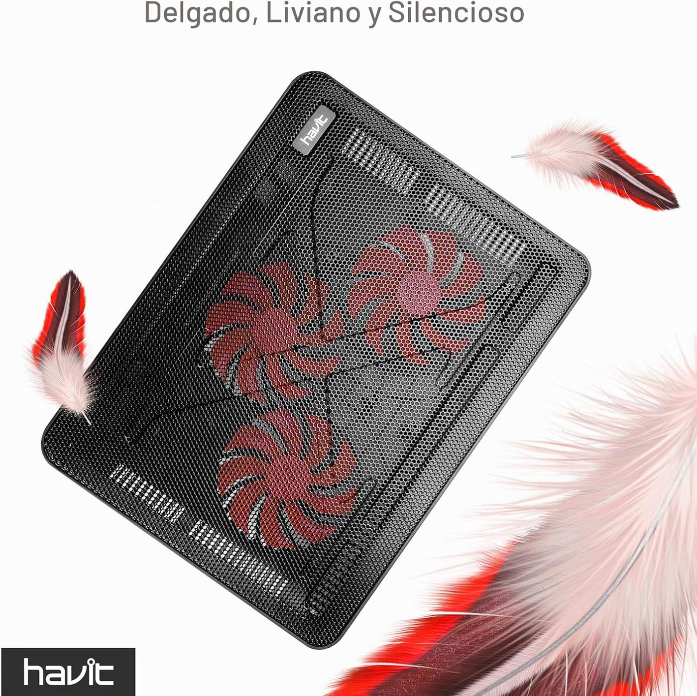 Havit HV-F2056 15.6-17 Pulgadas Soporte enfriador para Laptop - Del...
