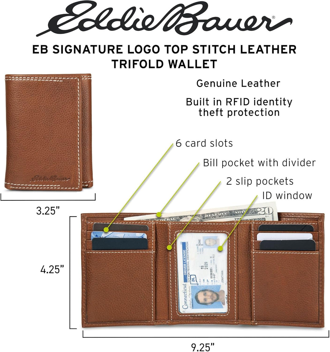 Cartera Trifold Signature de Eddie Bauer para Hombre