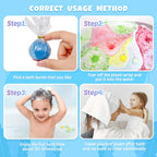 48 piezas de bombas de baño para niños con juguete en el interior, baño de burbujas orgánico y colorido para niños seguro, mejor set de regalo de bombas de baño para cumpleaños, fiesta, Pascua para