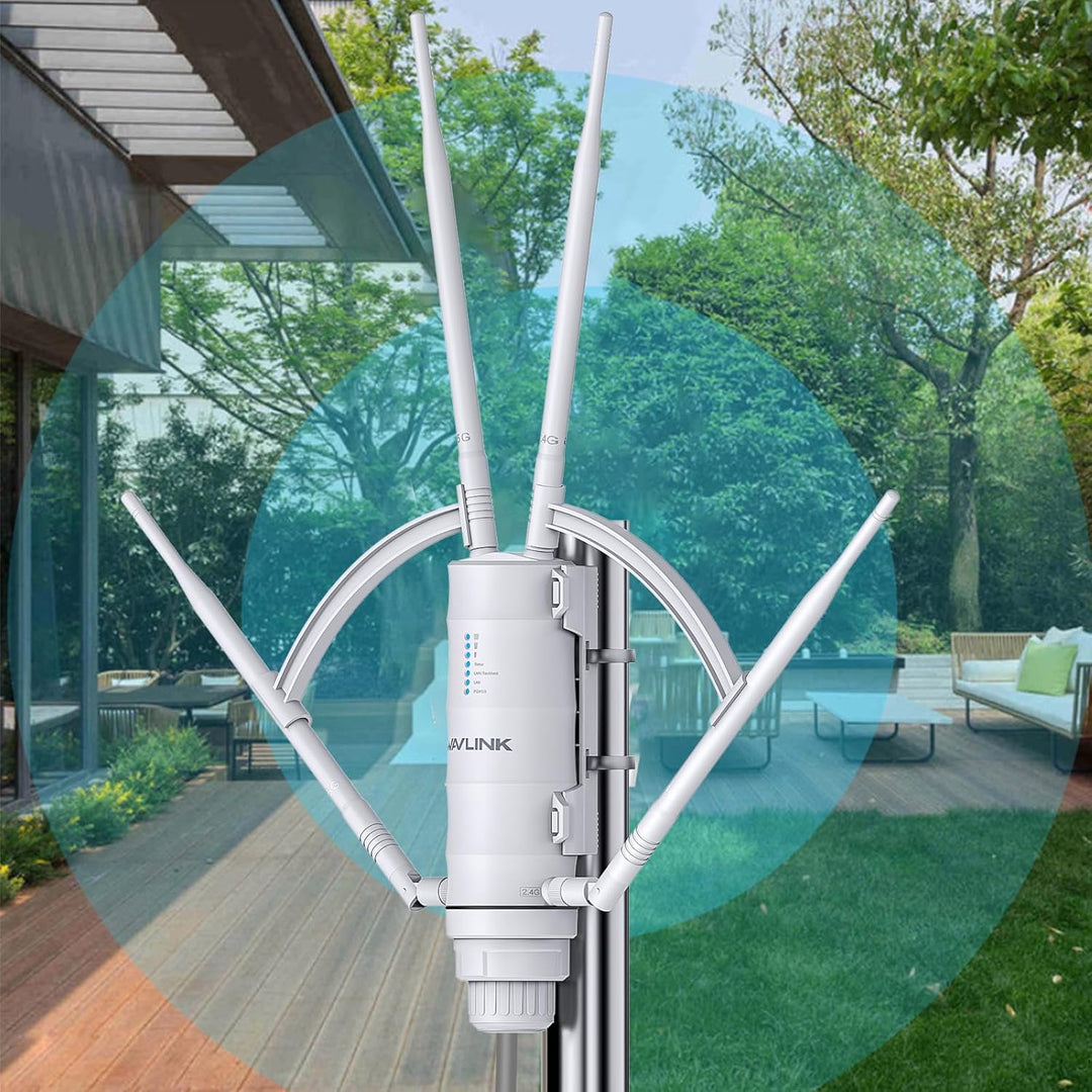 WAVLINK AC1200 Extensor de alcance WiFi al aire libre de largo alca...