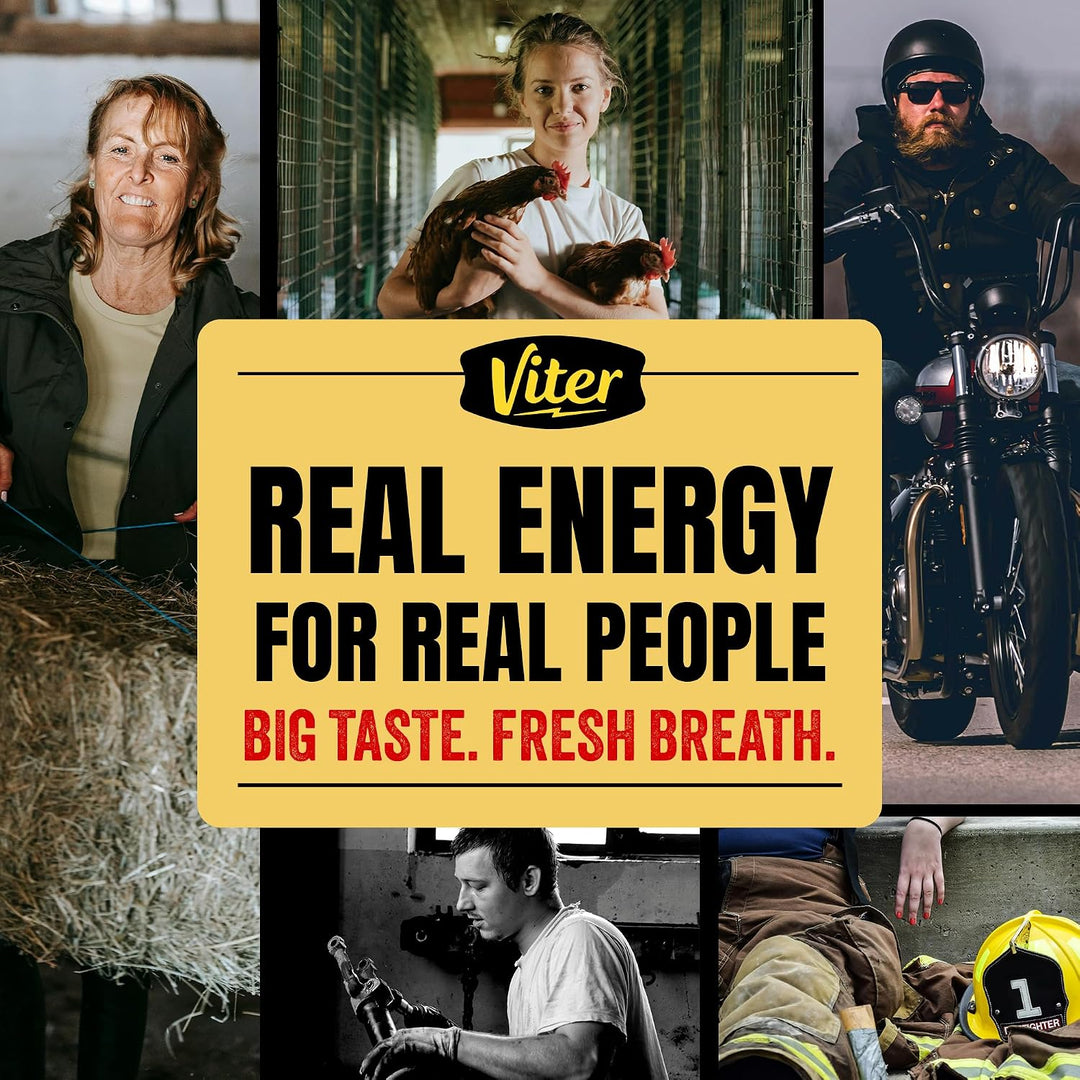 Viter Energy 40mg Mentas de cafeína - Sin azúcar, vitaminas B, vega...