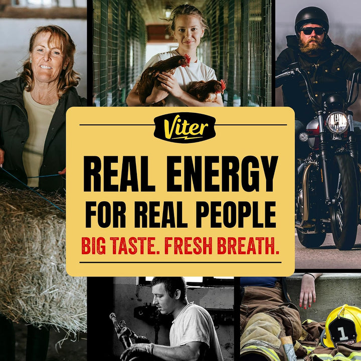 Viter Energy 40mg Mentas de cafeína - Sin azúcar, vitaminas B, vega...