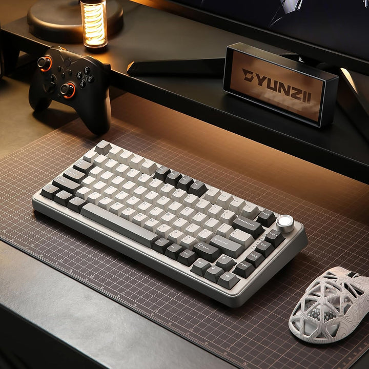 YUNZII Teclado mecánico inalámbrico B75 PRO, diseño del 75% con per...