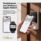 Lockly PIN Genie Pro Zeno Series - Cerradura inteligente con llave Apple