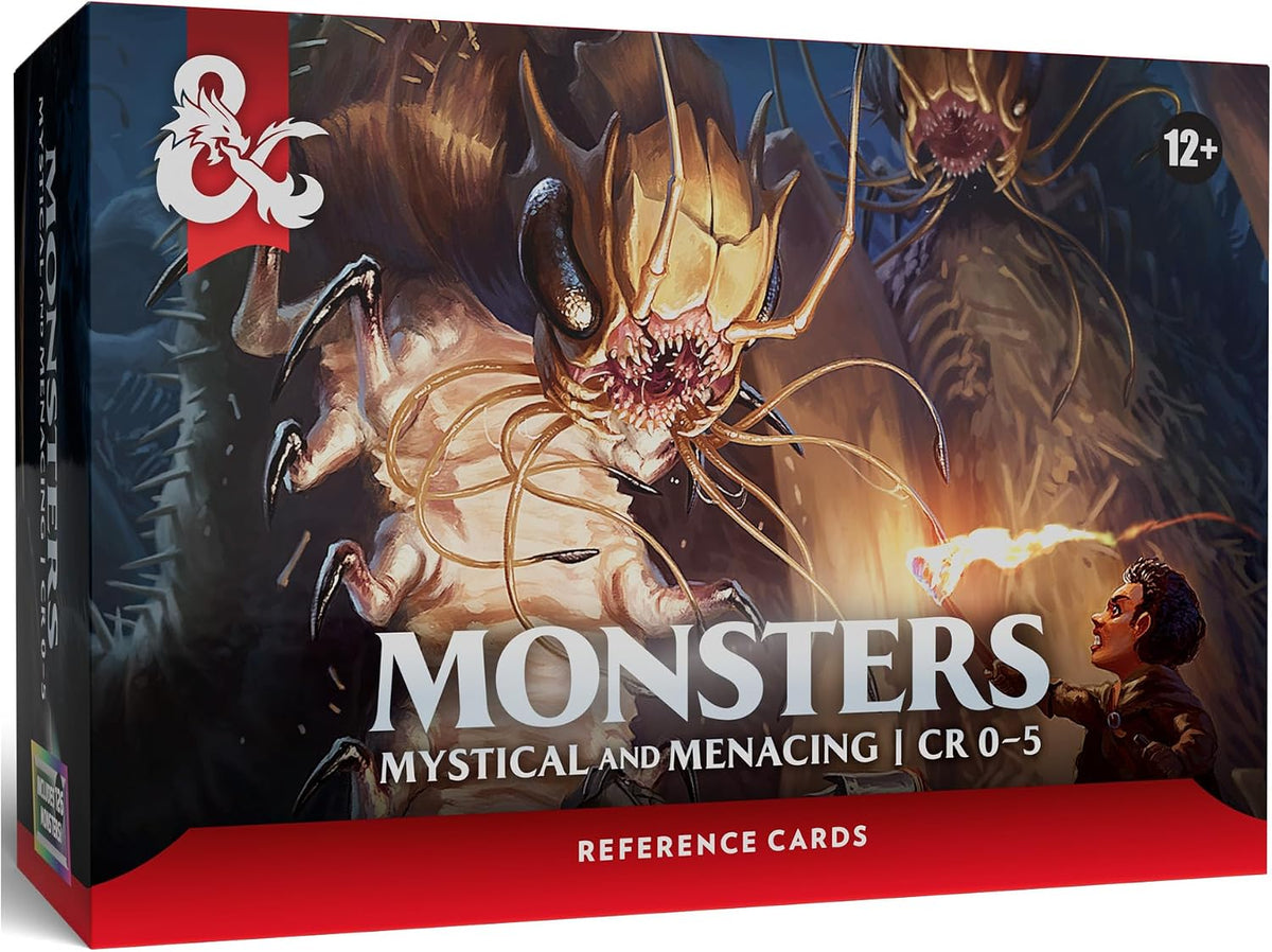 Dungeons & Dragons Cartas de referencia - Monstruos (Místico y amenazante) | Accesorios D&D