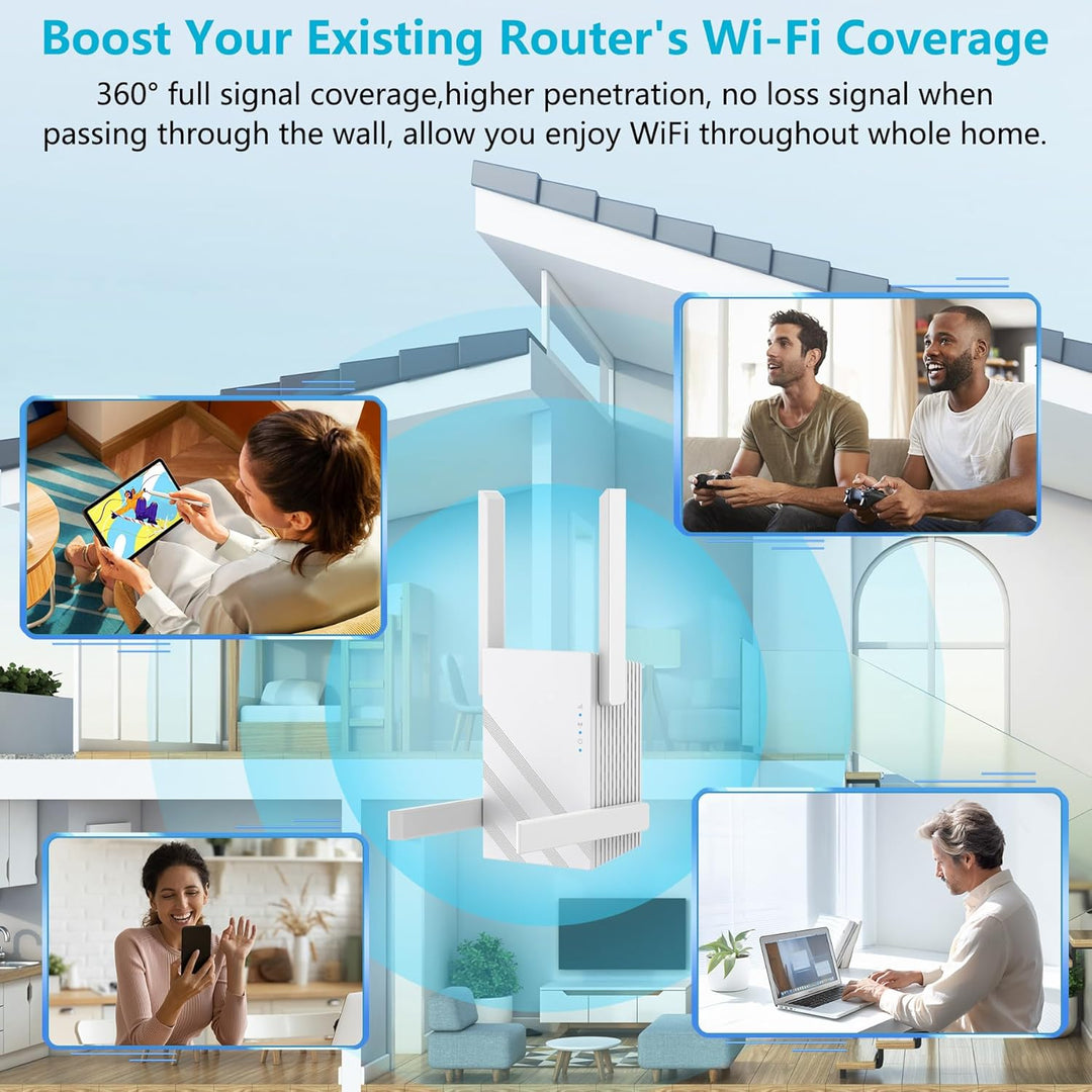 Amplificador de señal WiFi de 12 Gbps hasta 12880 pies