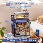 CUTEBEE Kit de rincón de libros DIY Casa en miniatura Tienda de