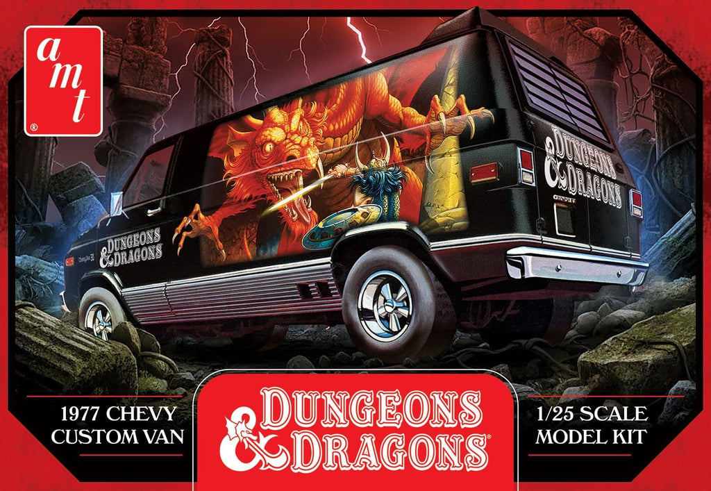 AMT 1977 Chevy Van Dungeons & Dragons 1:25 Kit de modelo a escala 1:25